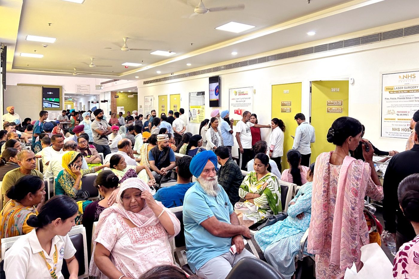 Outpatient department at NHS Hospital