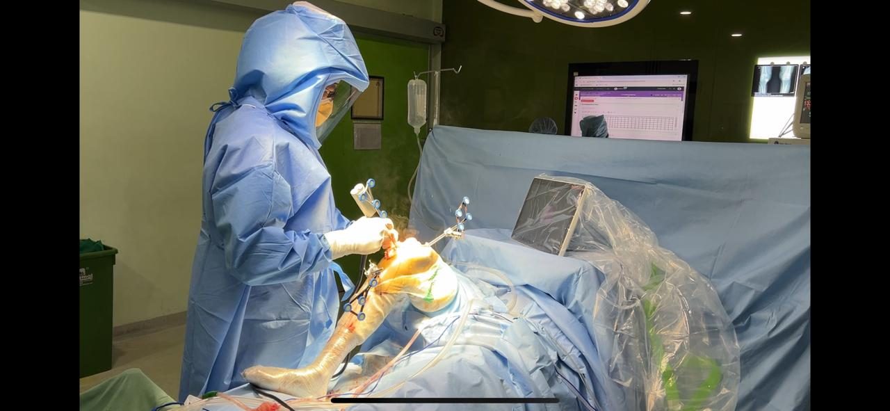 Joint replacement surgery under way at NHS Hospital